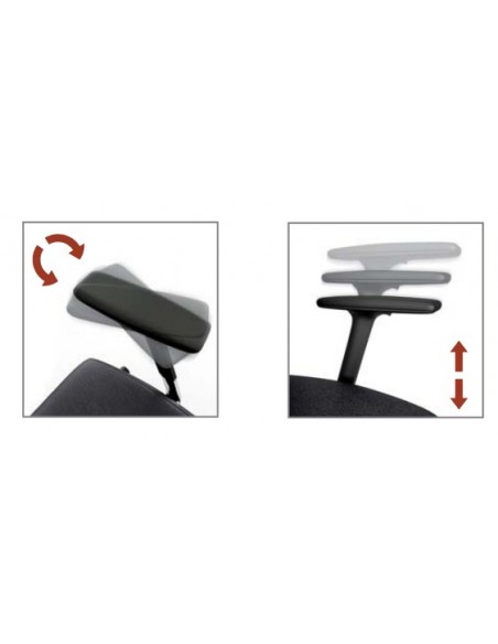 Fauteuil de Direction en cuir modèle Creta - Mobel Linea