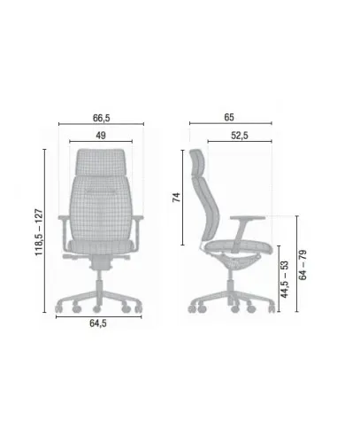 Fauteuil de Direction en cuir modèle Creta - Mobel Linea