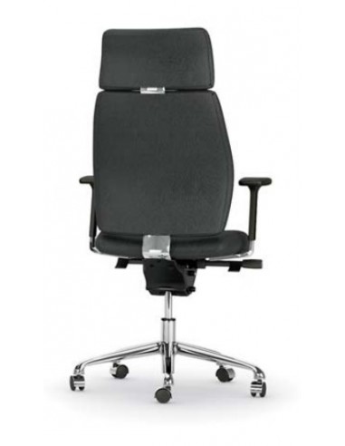 Fauteuil de Direction en cuir modèle Creta - Mobel Linea