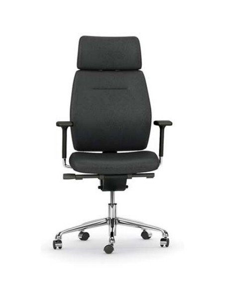 Fauteuil de Direction en cuir modèle Creta - Mobel Linea