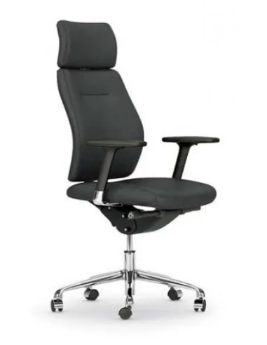 Fauteuil de Direction en cuir modèle Creta - Mobel Linea