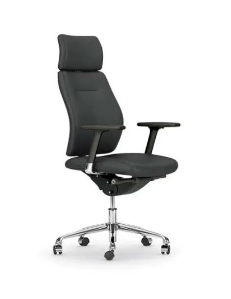 Fauteuil de Direction en cuir modèle Creta - Mobel Linea