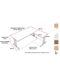 Bureau d’angle pieds I Practika P5 – Quadrifoglio 2