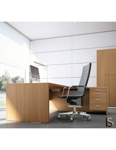 Bureau d'angle T45 avec desserte à droite – Quadrifoglio.