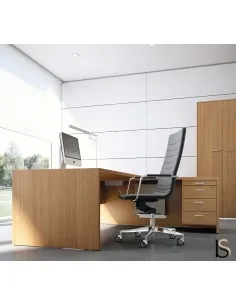 Bureau d'angle T45 avec desserte à droite – Quadrifoglio.