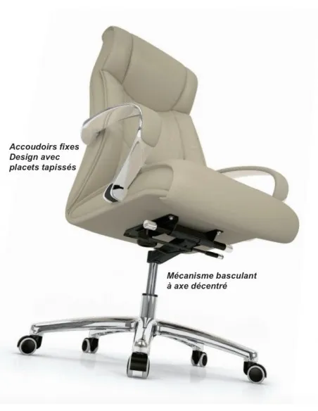 Fauteuil de Direction classique modèle Roa – Mobel Linea.