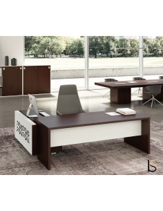 Bureau d'angle T45 avec desserte design  – Quadrifoglio.