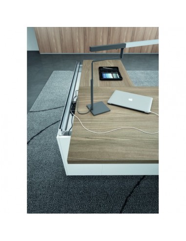 Bureau d'angle T45 avec desserte – Quadrifoglio.