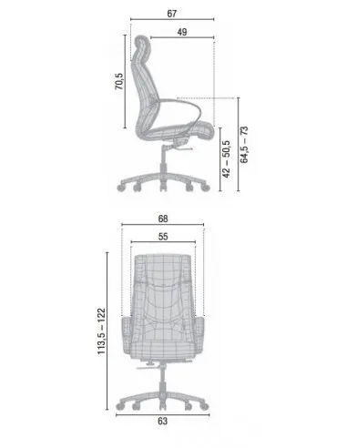 Fauteuil de Direction classique modèle Roa – Mobel Linea.