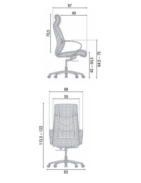 Fauteuil de Direction classique modèle Roa – Mobel Linea.
