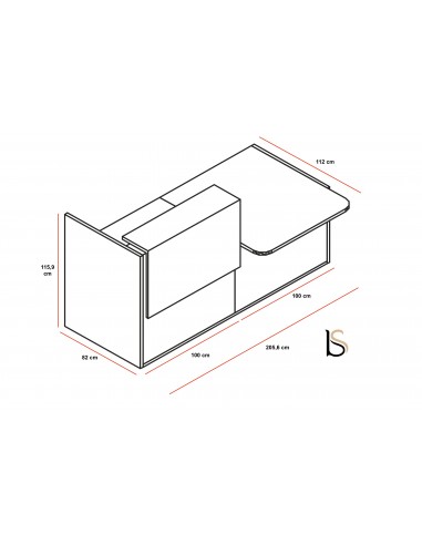 Bureau d'accueil lumineux Tera - MDD