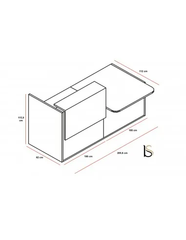 Bureau d'accueil lumineux Tera - MDD