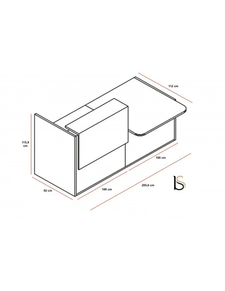 Bureau d'accueil lumineux Tera - MDD