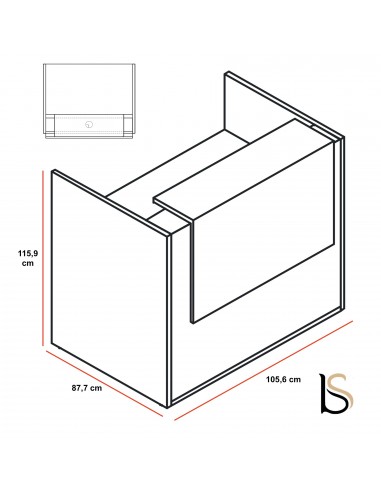 Comptoir caisse modulable - ZAHA - INRETAIL - rond / en bois / à LED