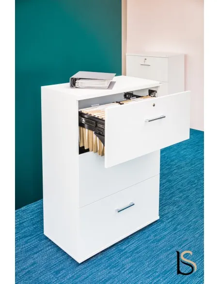 Armoire moyenne avec 3 tiroirs pour le classement des dossiers suspendus. - MDD