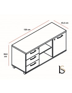 Meuble de service mobile – MDD 2