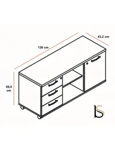 Meuble de service mobile – MDD 2