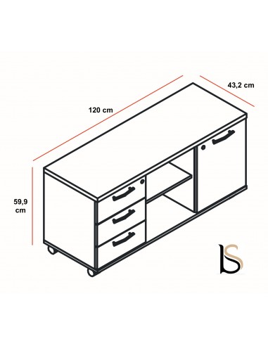 Meuble de service mobile – MDD