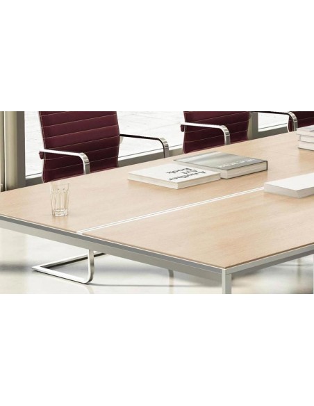 Rail pour bureau bench avec goulotte - Officity