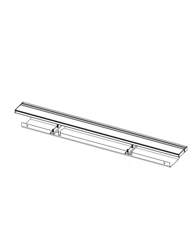 Rail pour bureau individuel avec goulotte - Officity