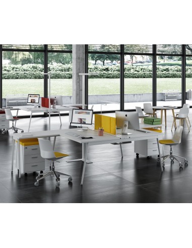 Bureau bench 2 personnes X3 - Officity