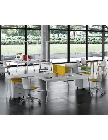 Bureau bench 2 personnes X3 - Officity
