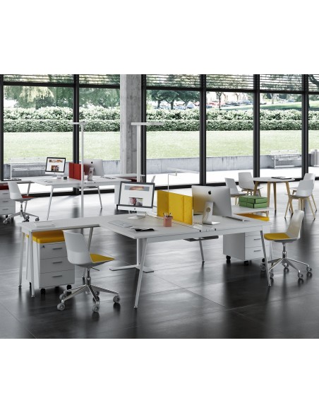 Bureau bench 2 personnes X3 - Officity