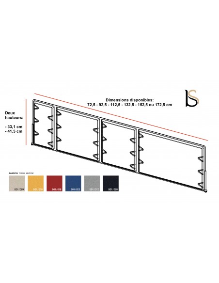 Cloisonnette acoustique en tissu - Officity