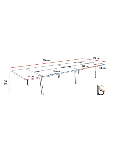 Table de réunion Yan M – MDD