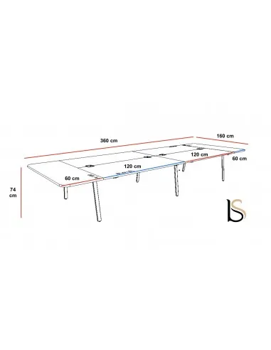 Table de réunion Yan M – MDD