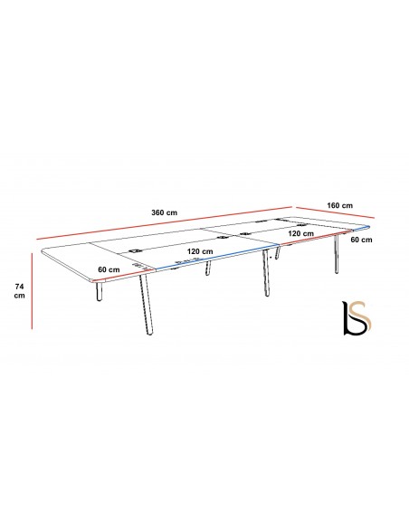 Table de réunion Yan M – MDD