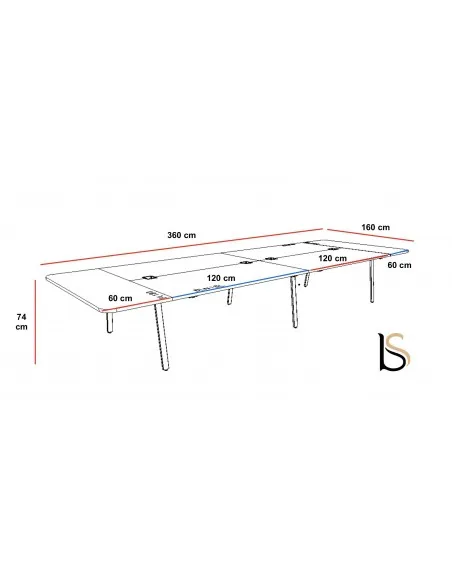 Table de réunion Yan M – MDD