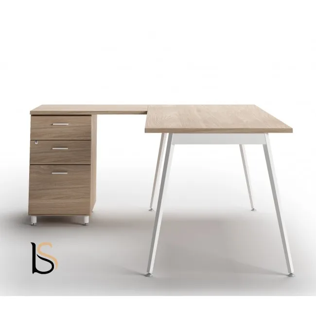 Bureau d’angle avec caisson X3 – Officity