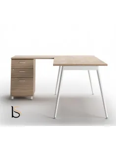 Bureau d’angle avec caisson X3 – Officity