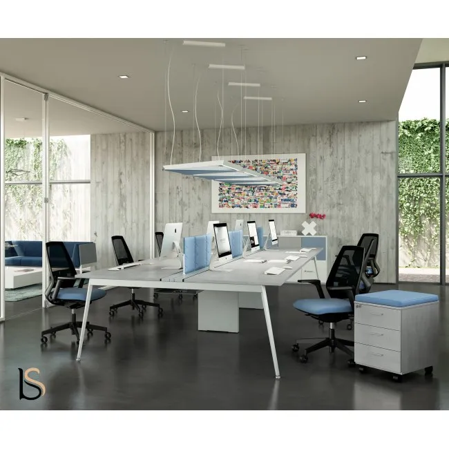 Bureau bench 6 personnes X3 - Officity