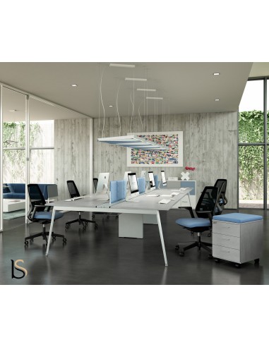 Bureau bench 6 personnes X3 - Officity