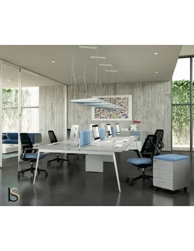 Bureau bench 6 personnes X3 - Officity
