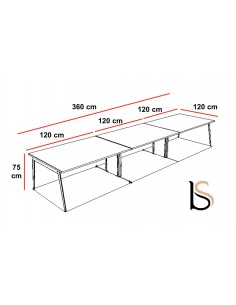 Grande table de réunion X3 – Officity 2