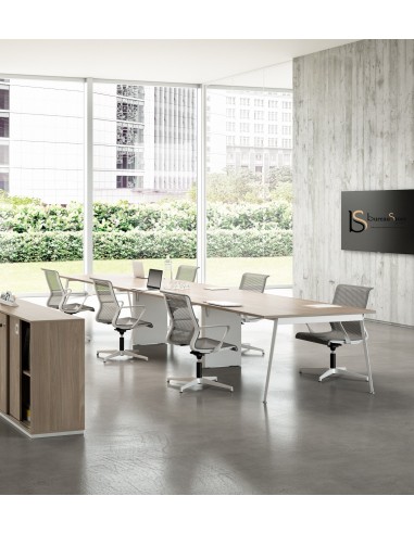 Grande table de réunion X3 – Officity