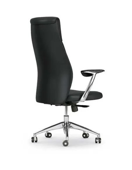 Fauteuil de Direction en cuir avec têtière, modèle VIC – Mobel Linea