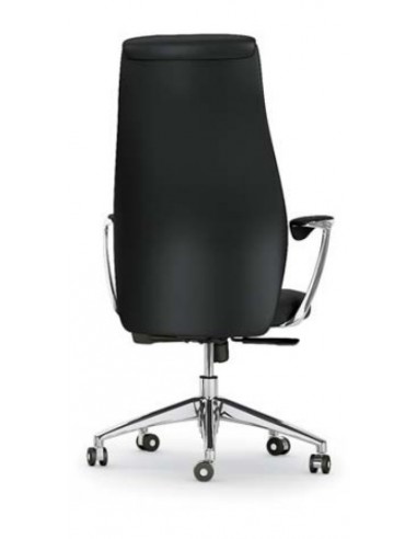 Fauteuil de Direction en cuir avec têtière, modèle VIC – Mobel Linea