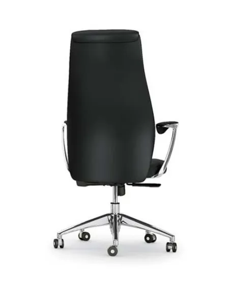 Fauteuil de Direction en cuir avec têtière, modèle VIC – Mobel Linea