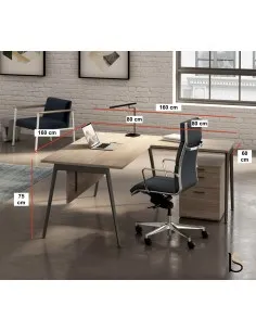 Bureau avec retour X3 – Officity 2