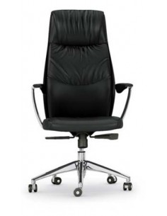 Fauteuil de Direction en cuir avec têtière, modèle VIC – Mobel Linea 2