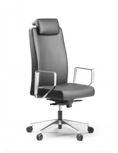 fauteuil-direction-cuir-sokoa-bost-tetiere-noir 2