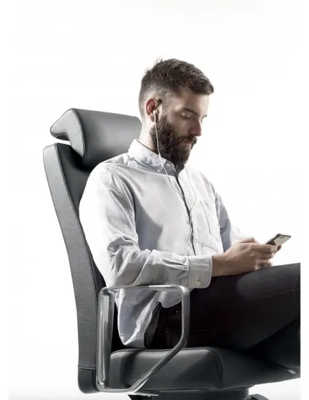 Fauteuil de direction en cuir Bost - Sokoa