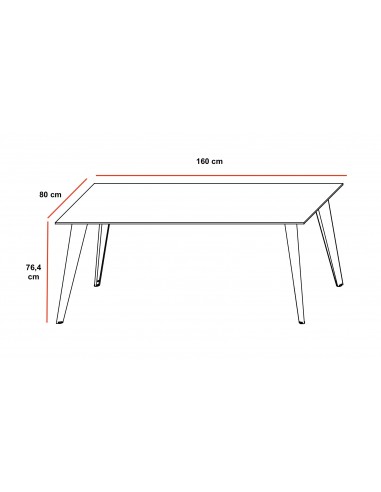 Bureau de direction rectangulaire Pigreco Up - Martex