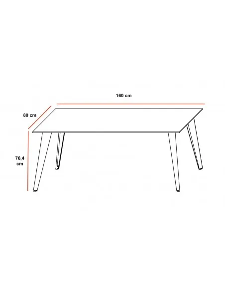 Bureau de direction rectangulaire Pigreco Up - Martex