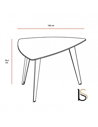 Table de réunion triangulaire Pigreco Up– Martex