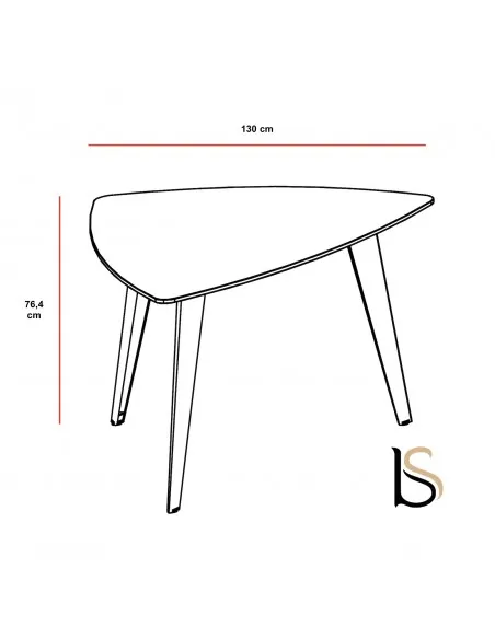 Table de réunion triangulaire Pigreco Up– Martex